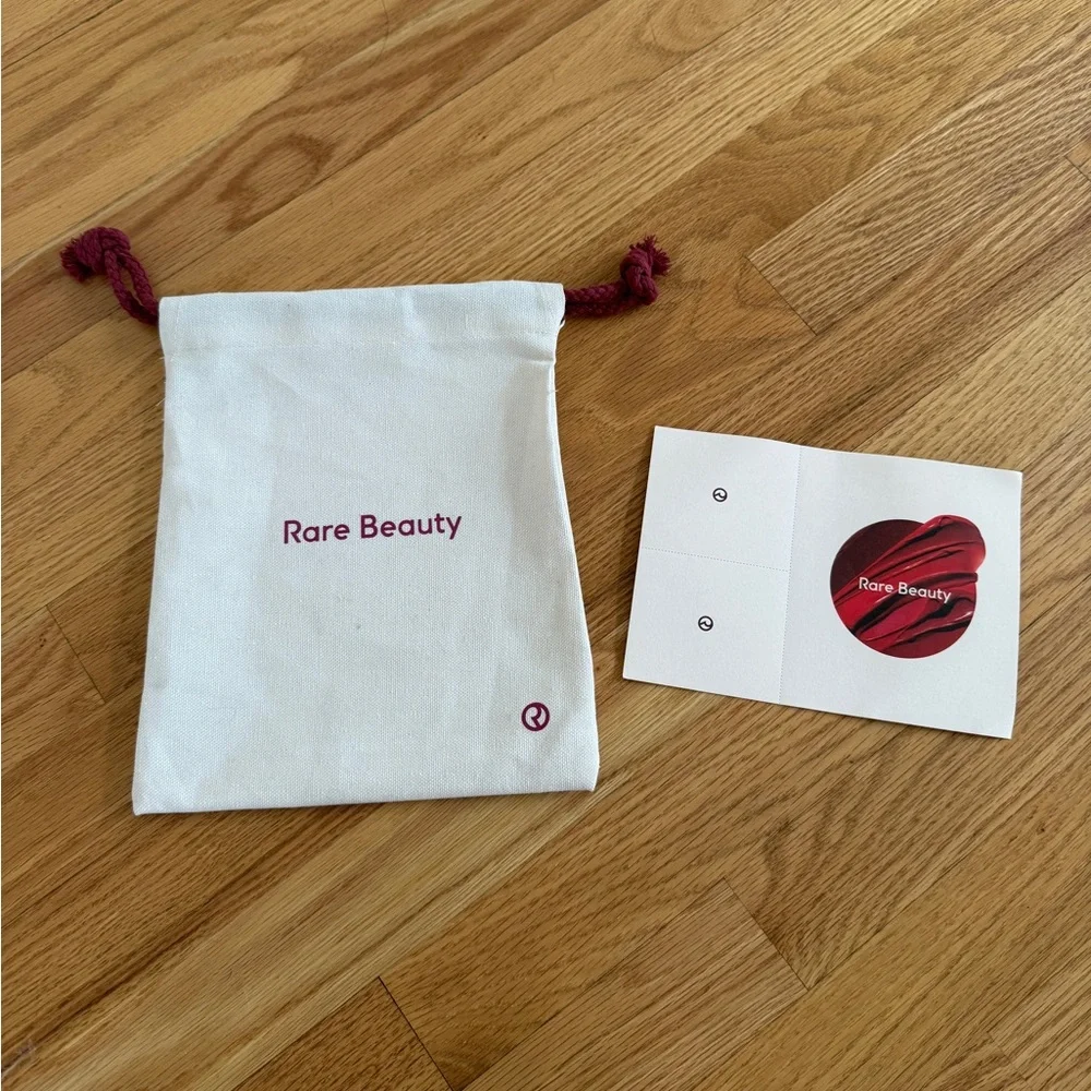Rare Beauty canvas pouch bag makeup bag